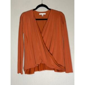 Abercrombie and Fitch, long‎ sleeve cross front top, women's xs